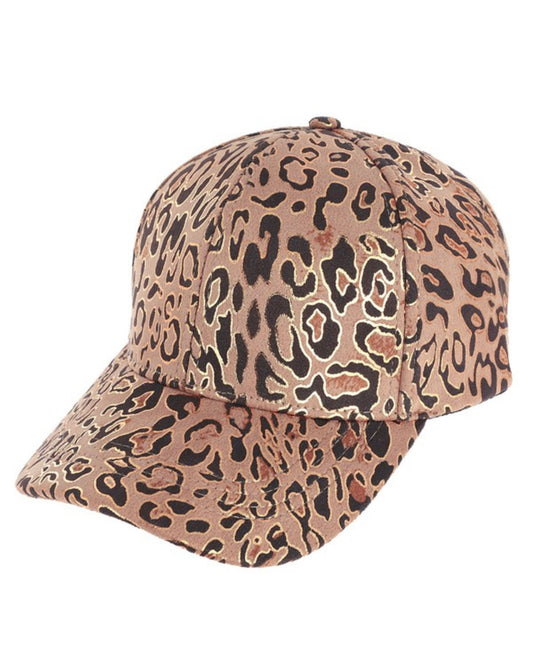 Leopard Print Adjustable Buckle Hat