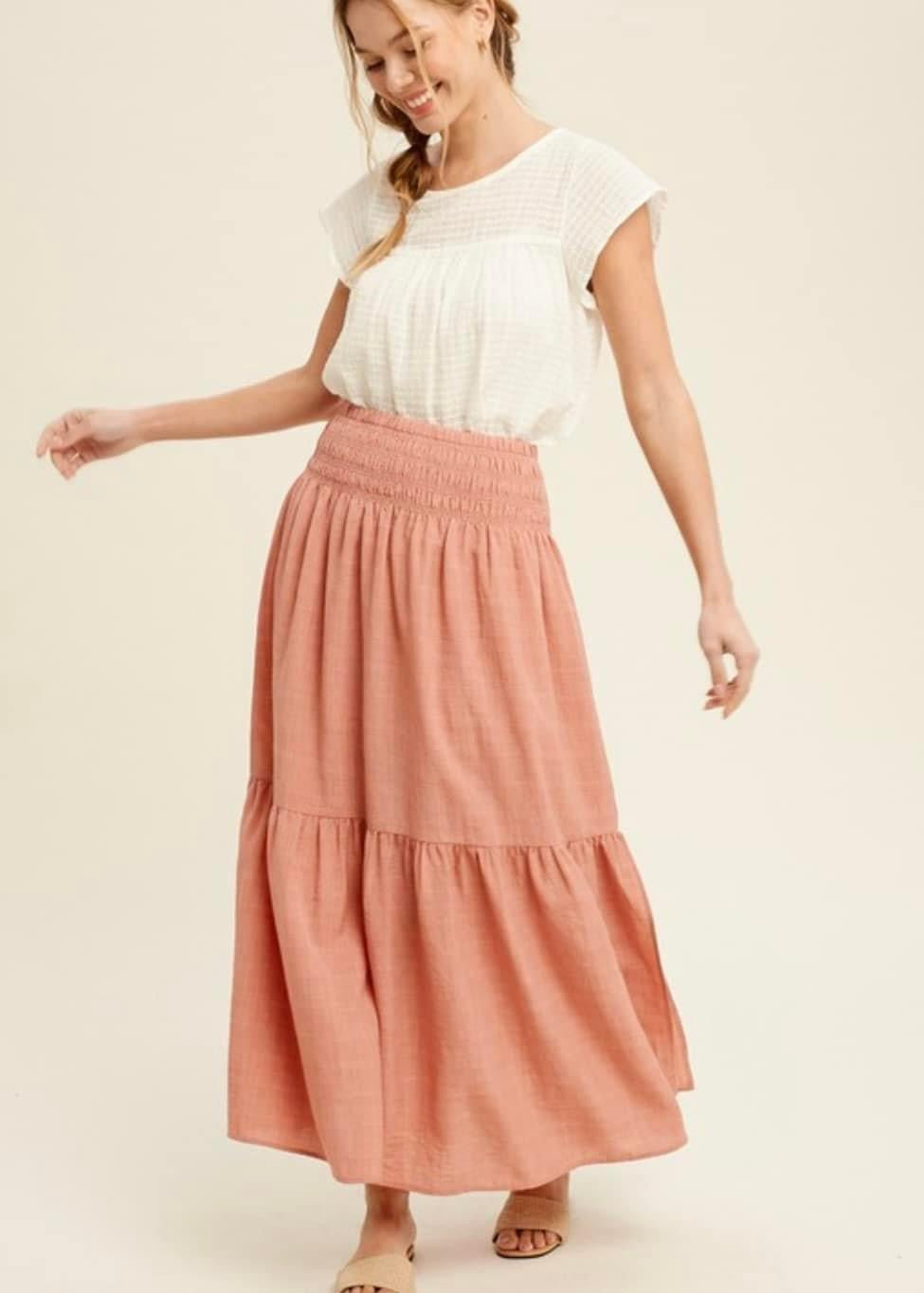 Blush Maxi Skirt