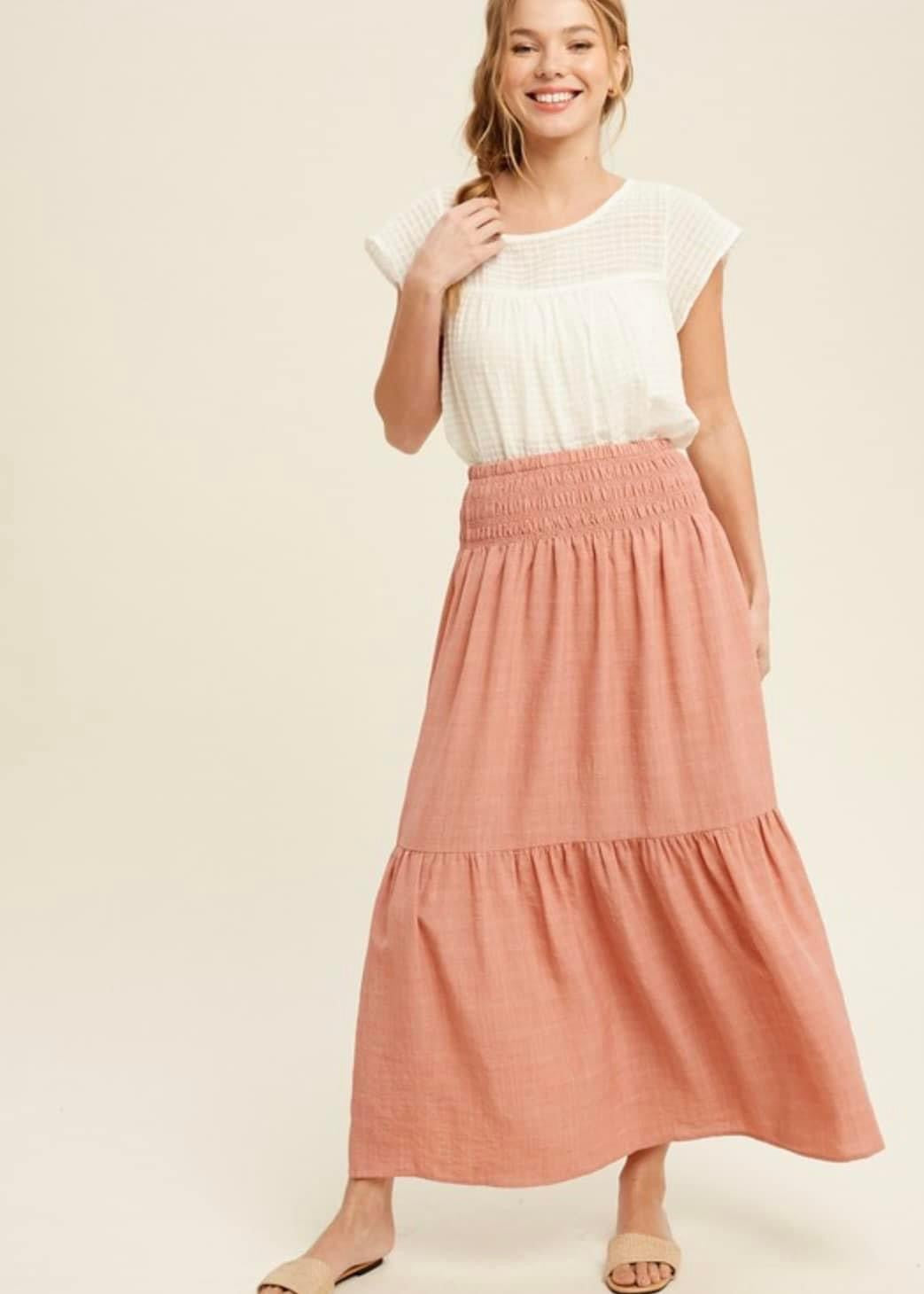 Blush Maxi Skirt